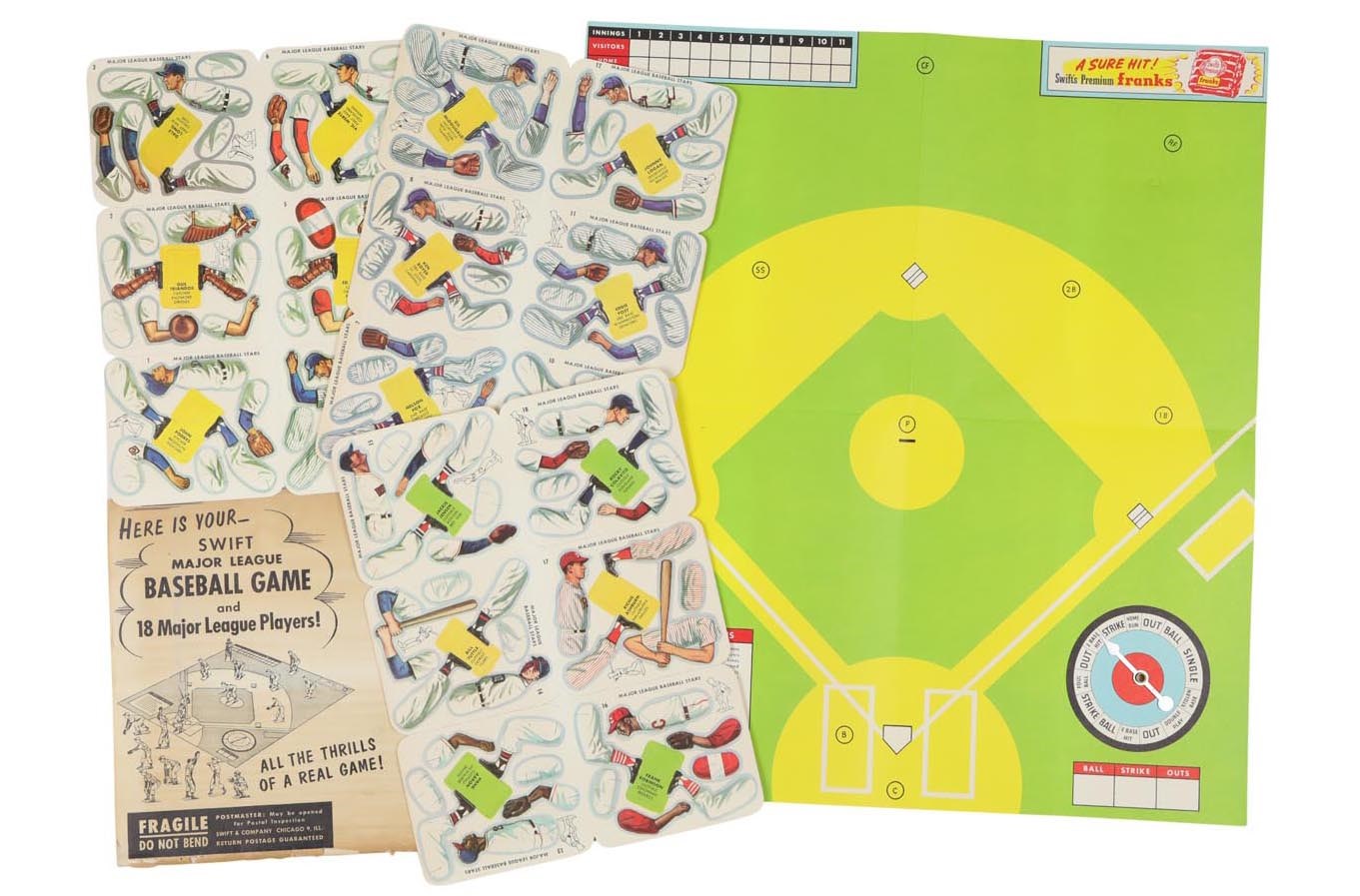 - 1957 Swift Meats Baseball Complete Set w/Envelope