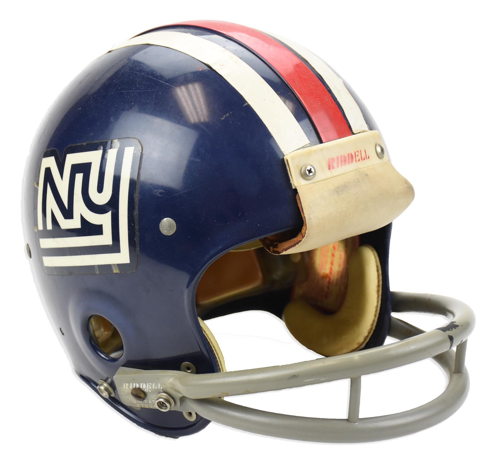 - 1971 NY Giants Game Worn Helmet - Rare One Year Style