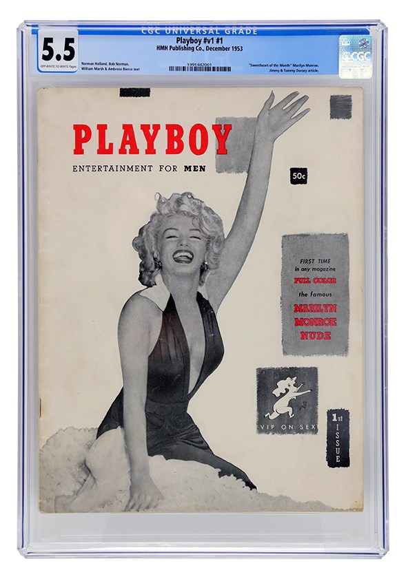 - 1953 First Issue of Playboy Magazine (CGC 5.5)