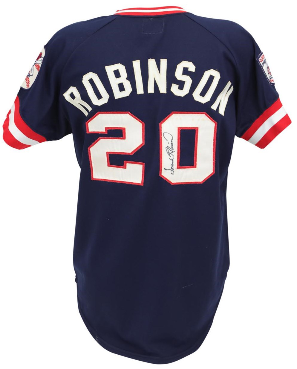 - 1976 Frank Robinson Cleveland Indians Game Worn Jersey