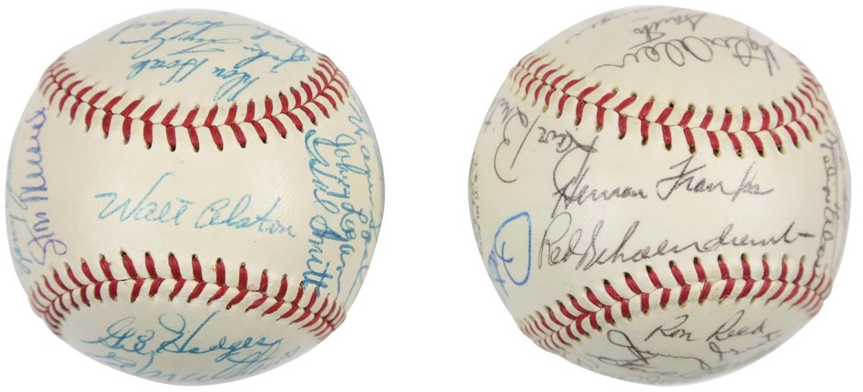 - High Grade 1957 & 1968 National League All Star Team Signed Baseballs