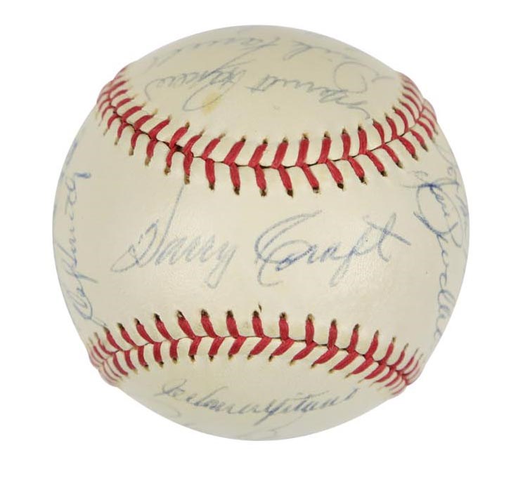 - 1962 Houston Colt 45's Team Signed Baseball - Inaugural Season