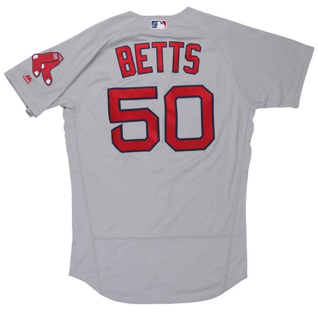 2017 Mookie Betts Game Worn Boston Red Sox Jersey (MLB Auth. & Photo-Matched)