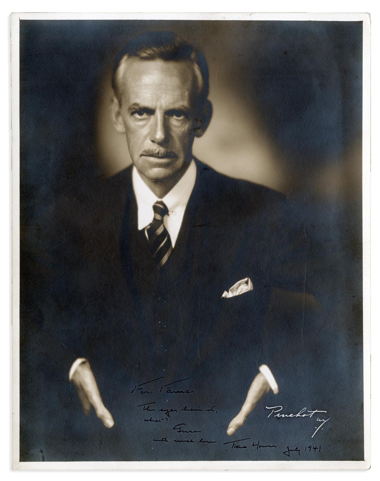 - 1941 Eugene O"Neill Signed Photo