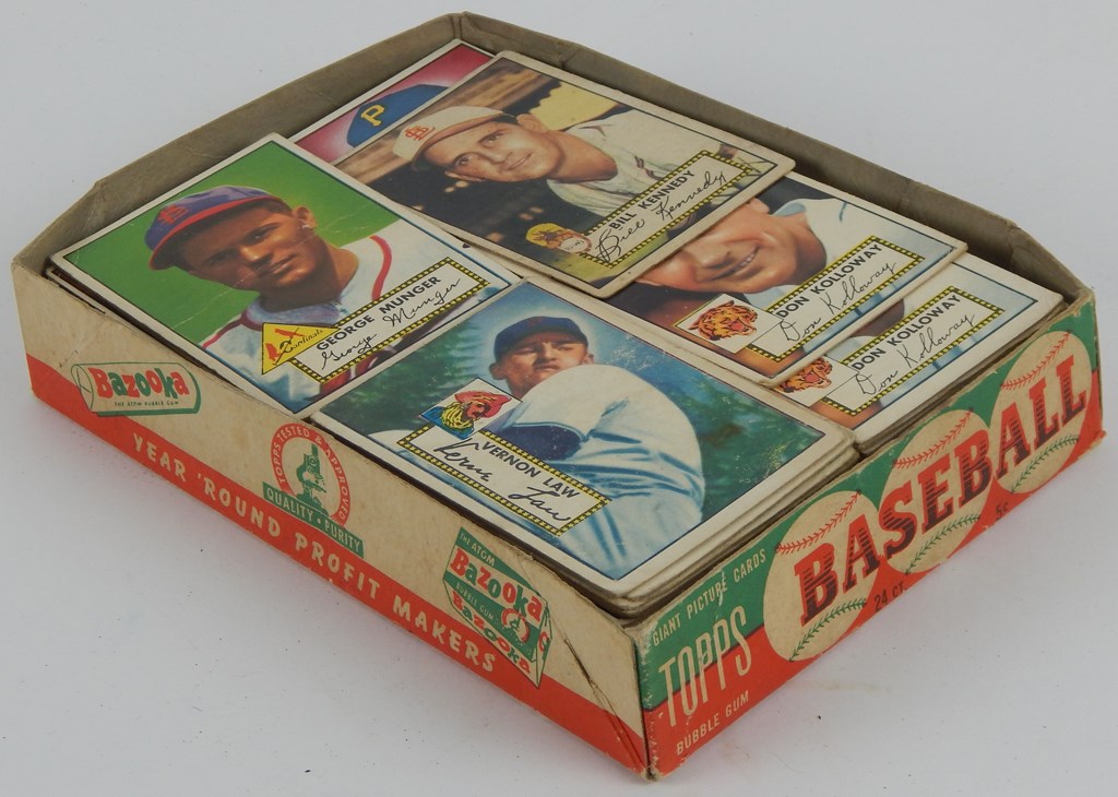 - 1952 Topps Cards in Original Counter Display Box