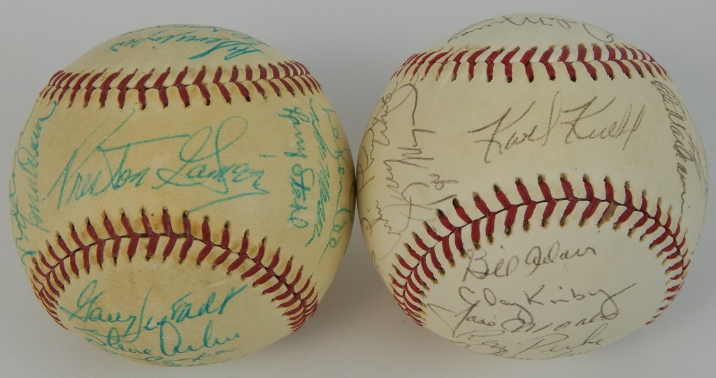 - 1971 Padres & 1976 Expos Team Signed Baseballs