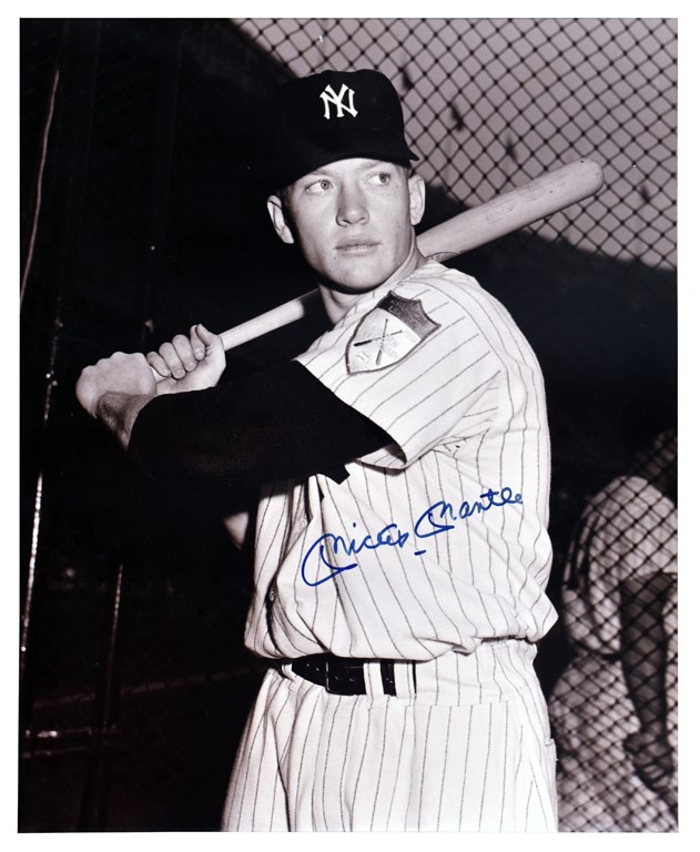- Mickey Mantle Signed 16x20" Photograph