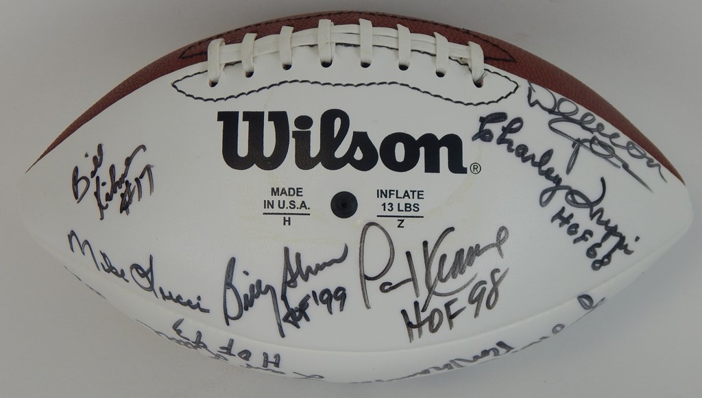 - HOF Signed Football w/ 23 Total Signatures