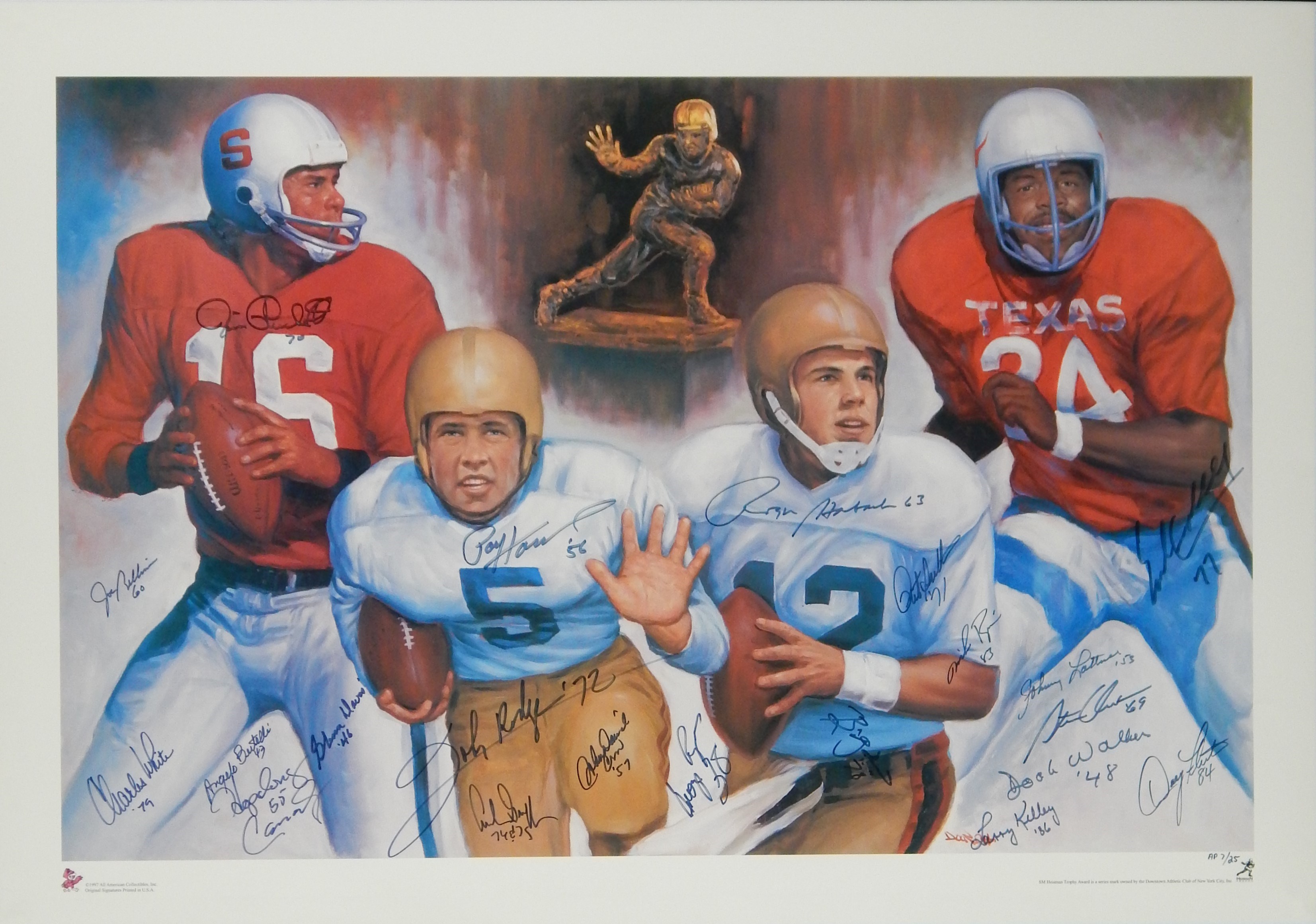 - Heisman Trophy Winners Signed Limited Edition Print