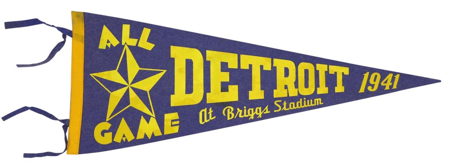 - Rare 1941 Detroit All Star Game Pennant