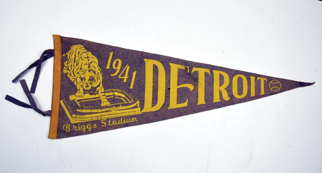 Very rare 1941 Detroit Tigers Dated Pennant