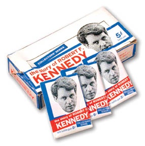 - 1968 Philadelphia Gum Robert F. Kennedy Wax Box
