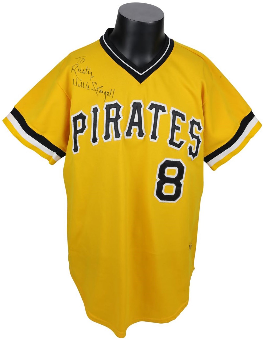 Clemente and Pittsburgh Pirates - 1982 Willie Stargell Signed Game Worn Pirates Jersey
