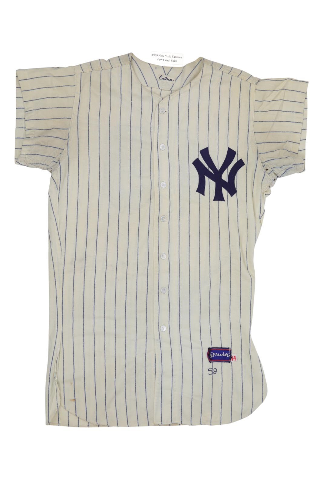 - 1959 Jim Bronstad New York Yankees Home Jersey