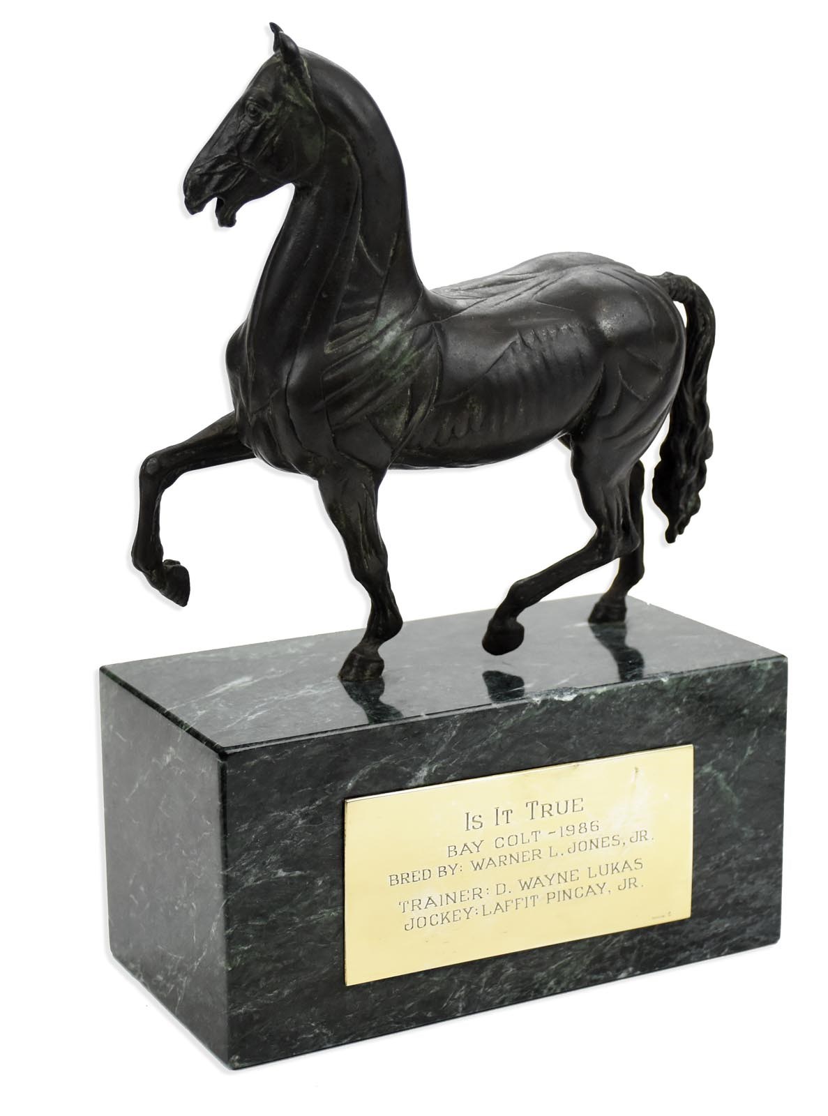 - 1988 Breeders' Cup Juvenile Owner's Trophy - Won by "Is It True" (SDHOC Collection)