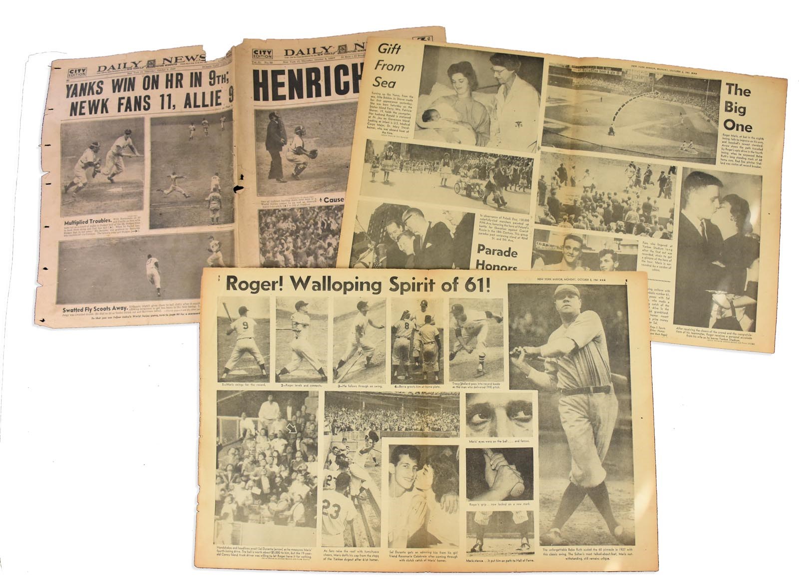 Great Baseball Events Newspapers
