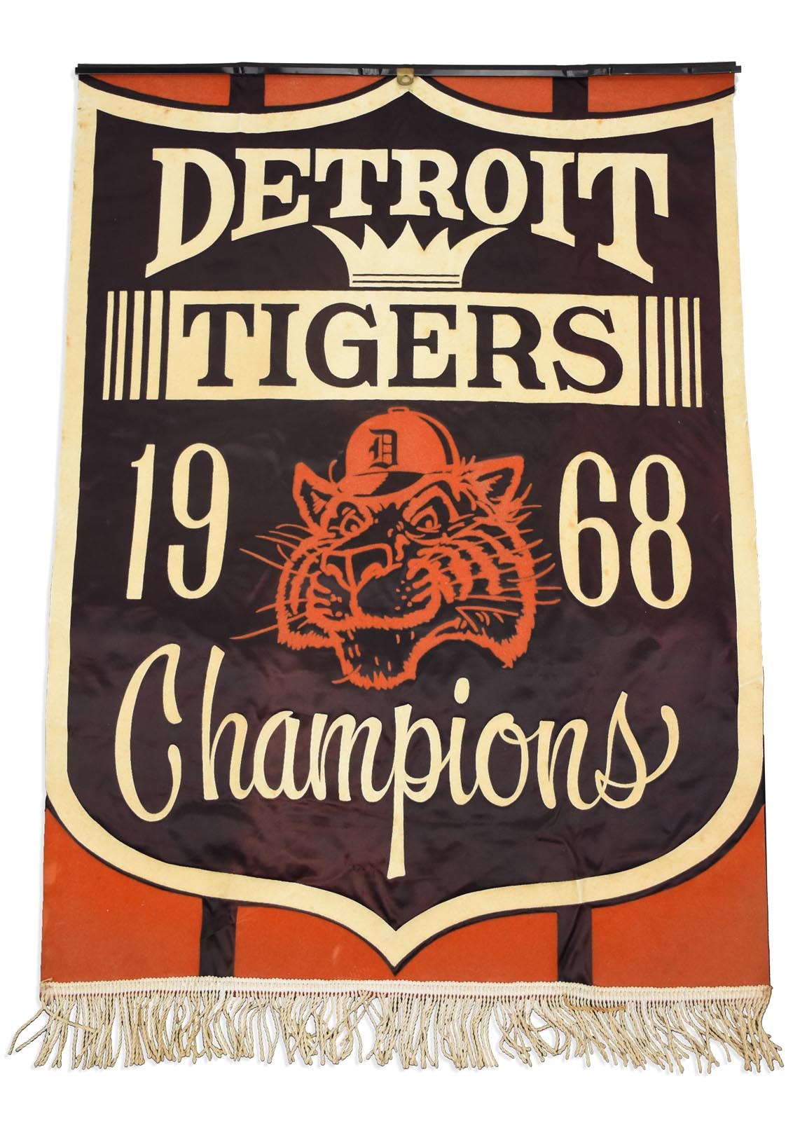 Pair of 1968 Detroit Tiger World Series Banners
