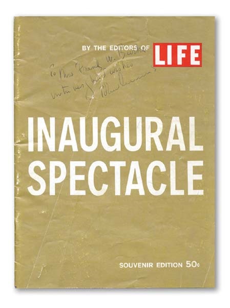 - 1961 John F. Kennedy Signed Inaugural Magazine.