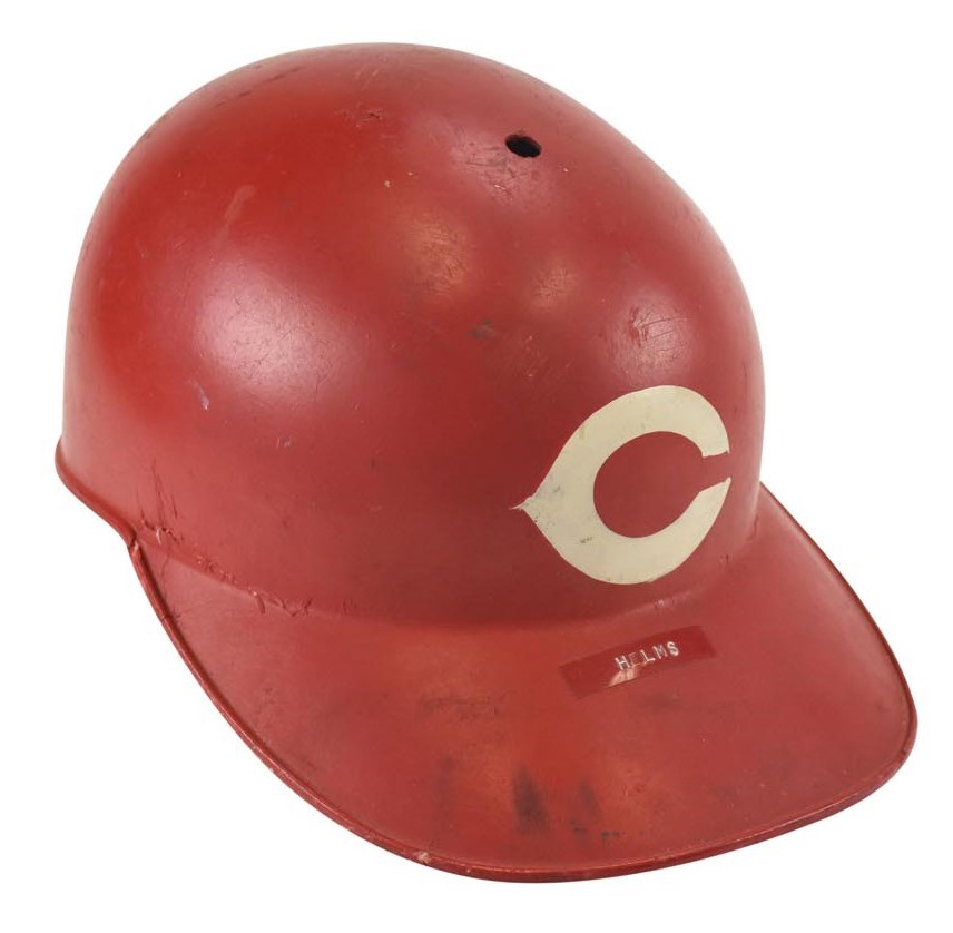 - Late 1960s Tommy Helms Cincinnati Reds Game Used Helmet