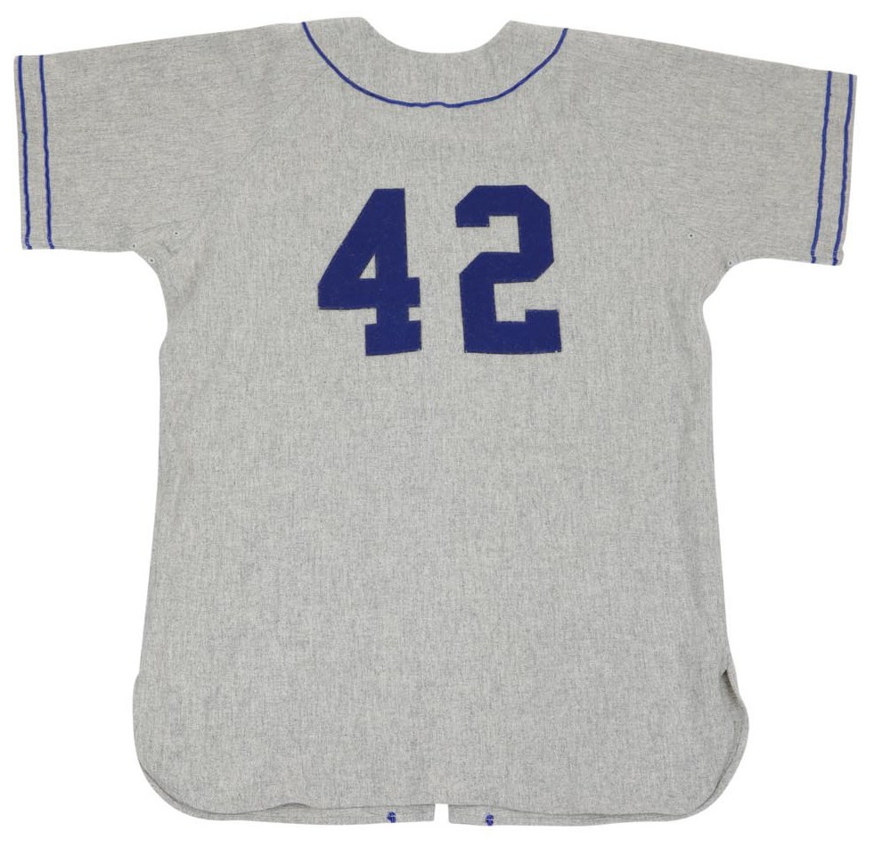 - 2013 Jackie Robinson Jersey Worn in the Movie "42", Signed by Rachel Robinson