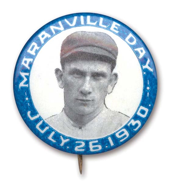 - 1930 Rabbit Maranville Day Pin (1.25" diam.)