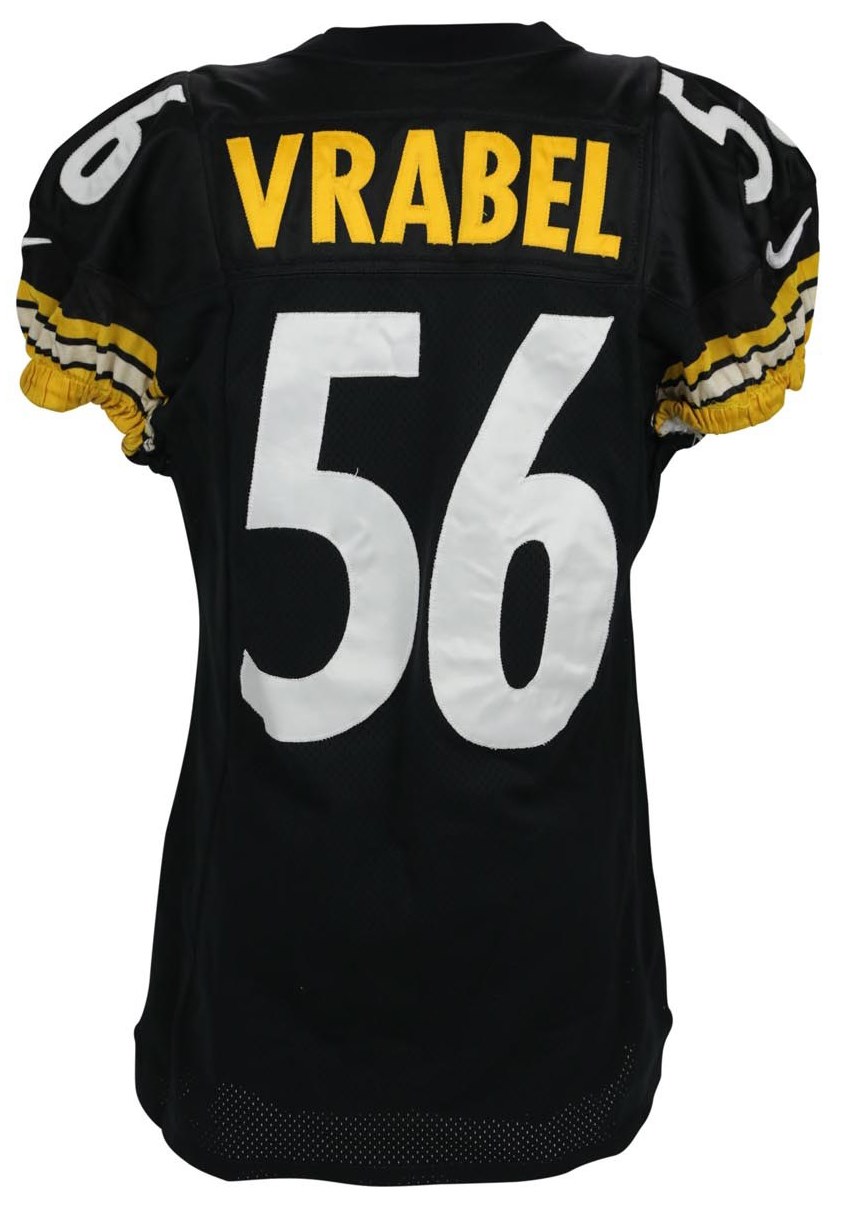 - 1998 Mike Vrabel Game Worn Pittsburgh Steelers Jersey (Steelers COA)