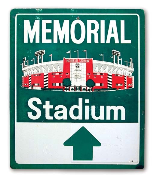 - 1970’s Memorial Stadium Road Sign (24x30”)
