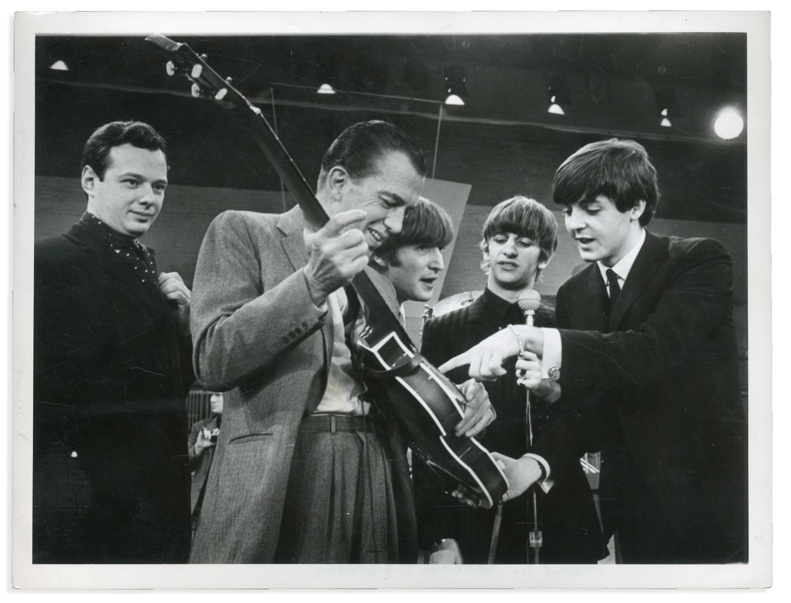 - 1964 The Beatles Historic First Ed Sullivan Show Performance Wire Photo