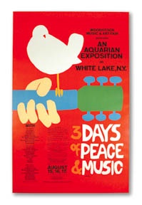- Original Woodstock Festival Poster (24 x 36")