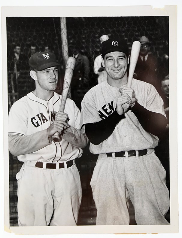 1936 Lou Gehrig & Mel Ott World Series Opener Type I Photo