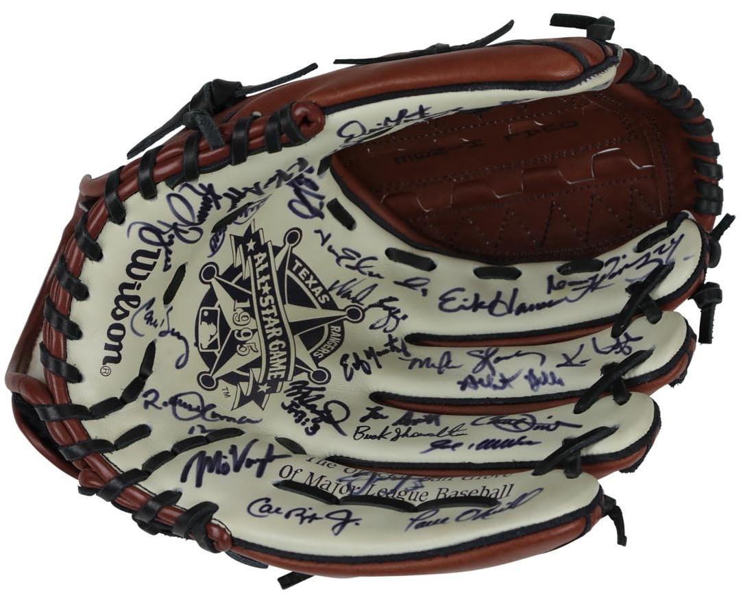 Baseball Autographs - 1995 American League. All-Star Team Signed Glove (In Person w/ MLB Provenance)