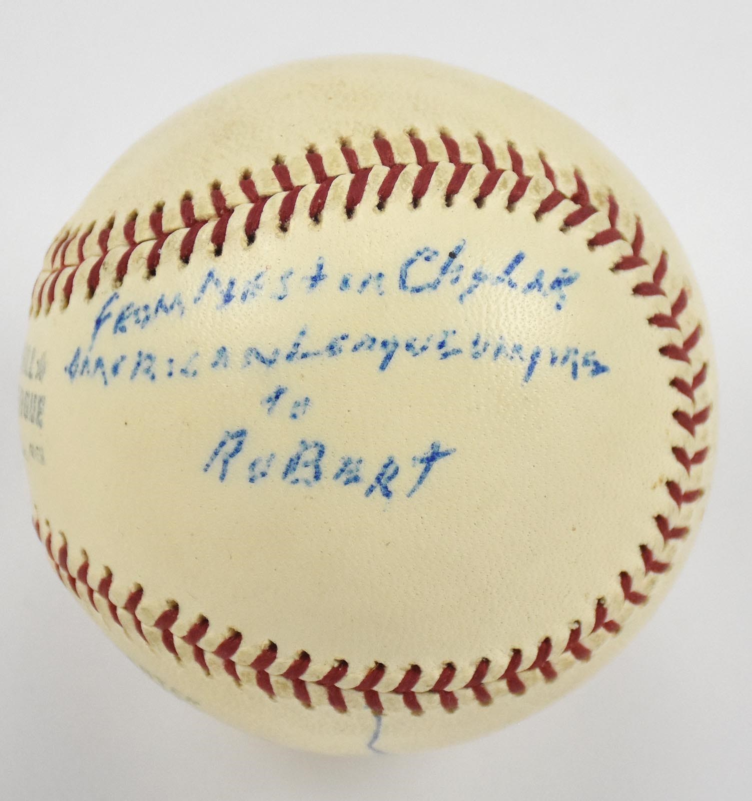 Baseball Autographs - 1967 Nestor Chylak Signed Baseball (SGC)