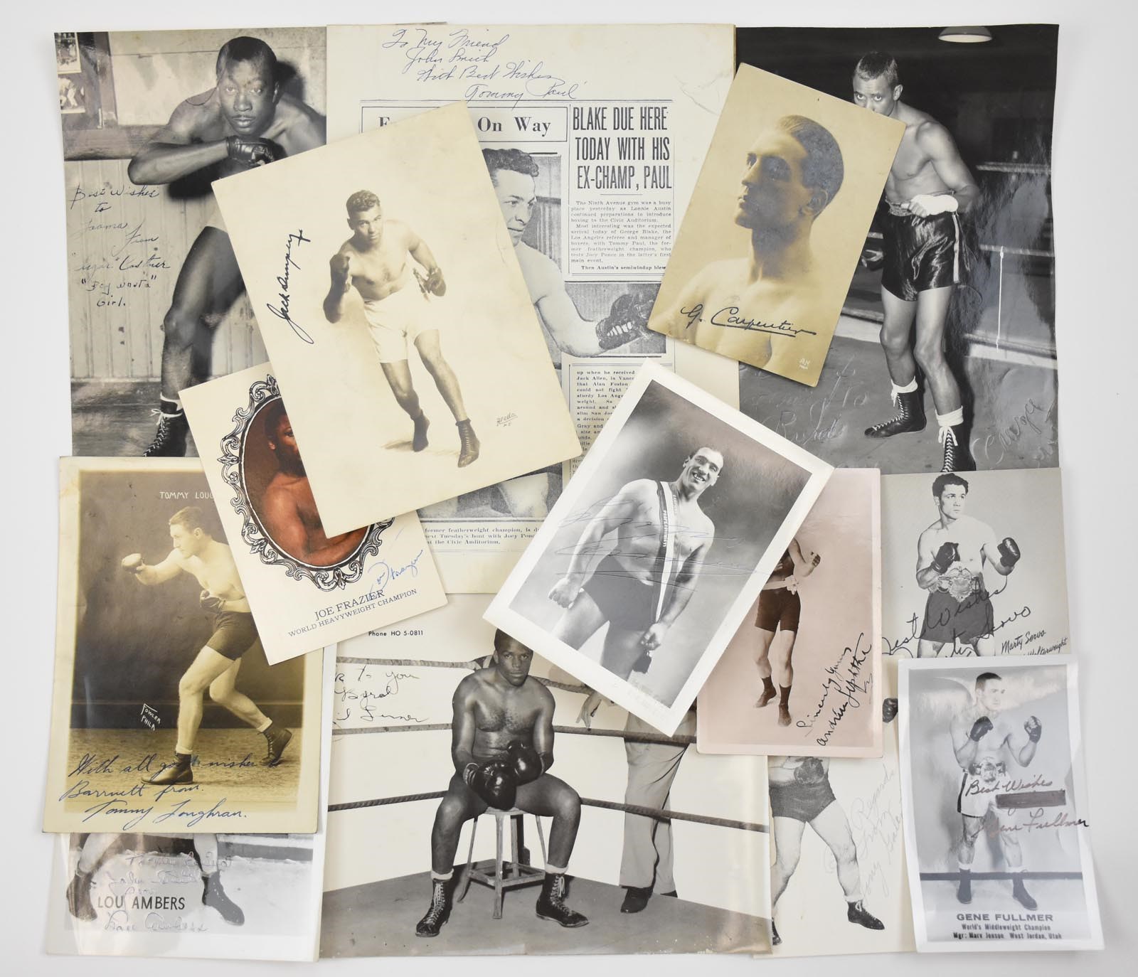 Early Boxing Signed Photo Collection With Jack Dempsey & Primo Carnera (18)