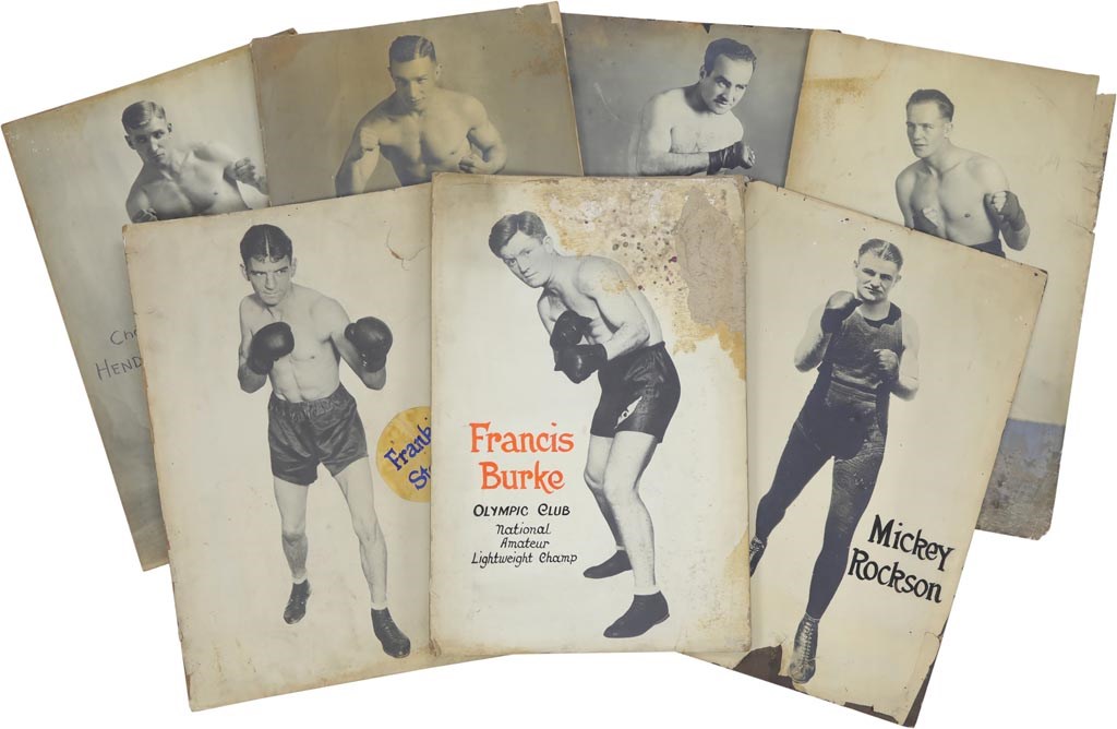 1920s Oversized Mounted Boxing Photographs (55+)