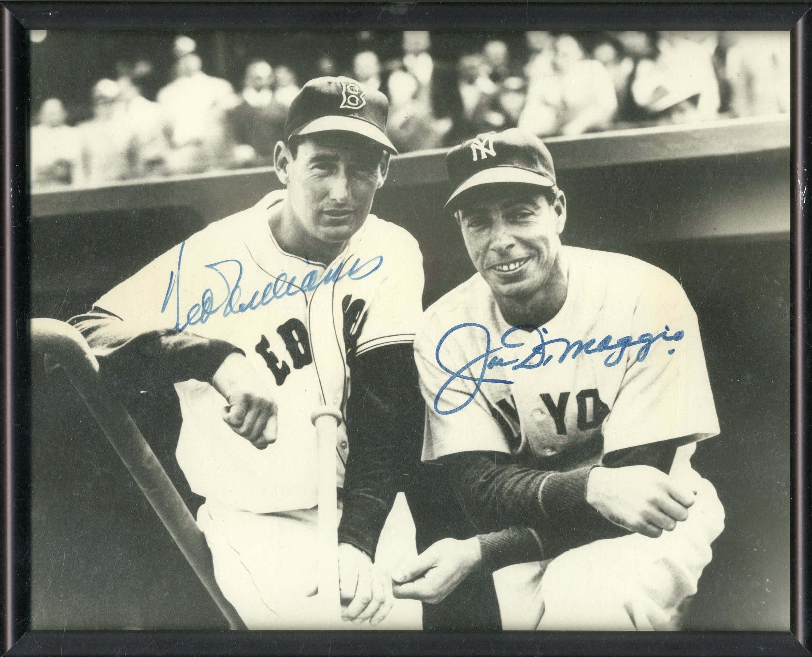 Baseball Autographs - Circa 1990 Joe DiMaggio & Ted Williams Signed Photograph
