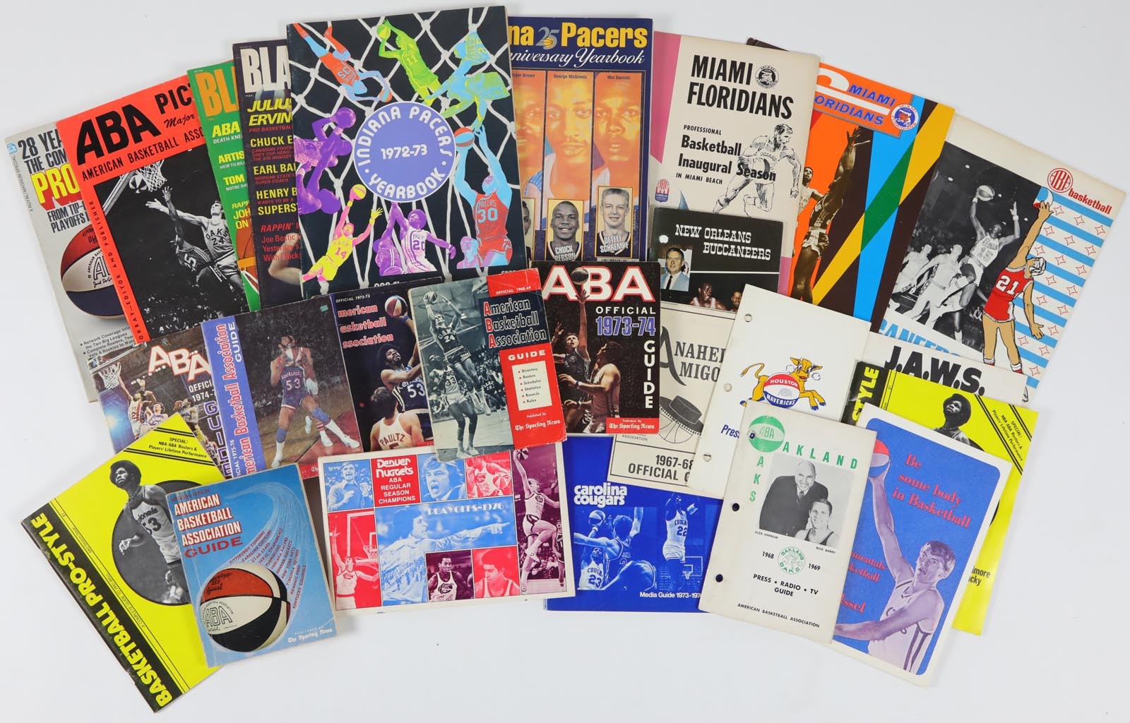 - 1967-76 ABA Publications Lot of 53