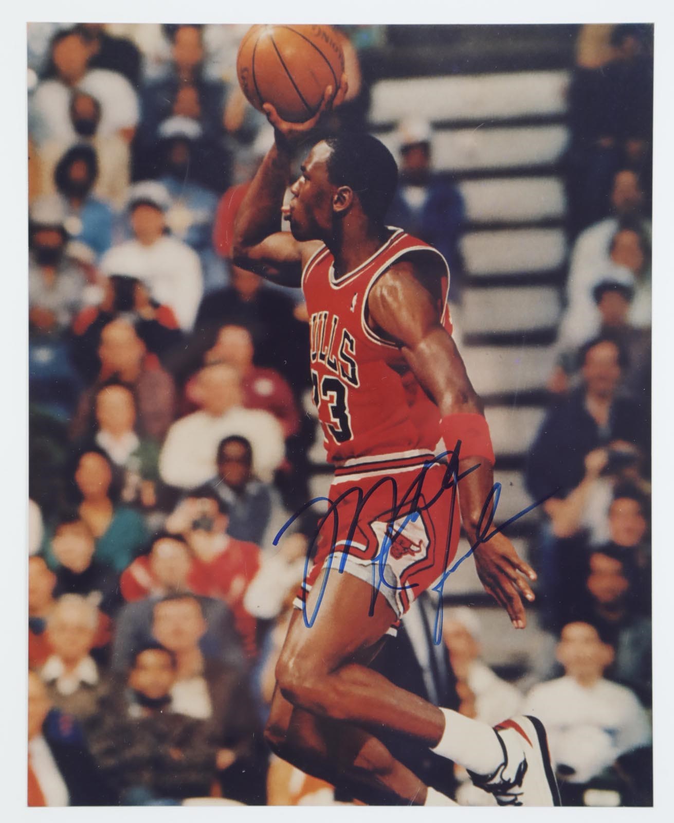 - 1988 Michael Jordan Signed Slam Dunk Contest Photograph