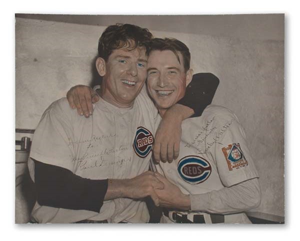 - 1939 Bucky Walters & Paul Derringer Signed Photograph (10x13")