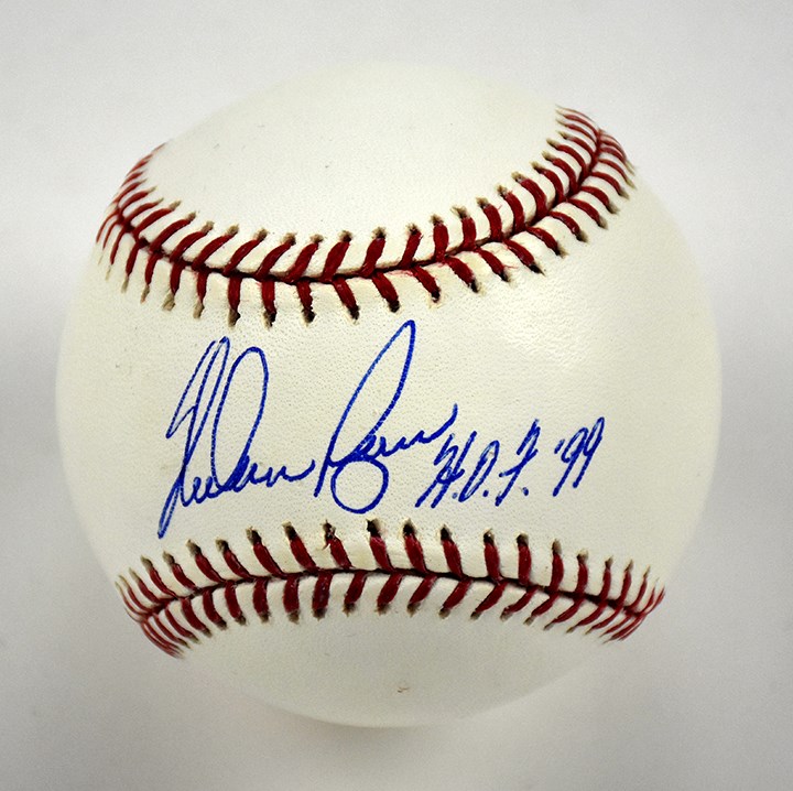 Baseball Autographs - Nolan Ryan "HOF 99" Single Signed Baseball (MLB Holo & Steiner)