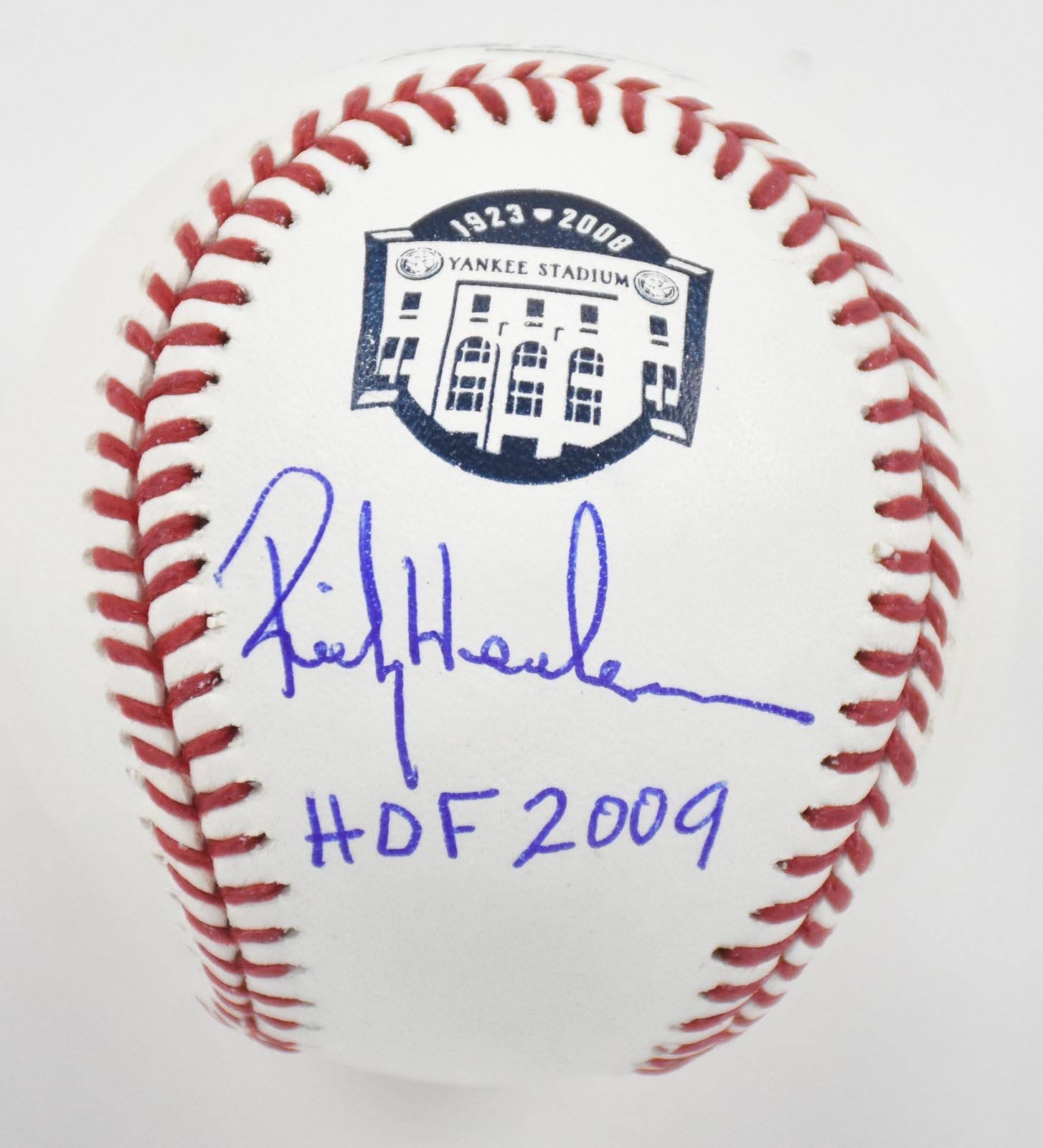 Baseball Autographs - Mint Rickey Henderson "HOF 2009" Single Signed Baseball (JSA)