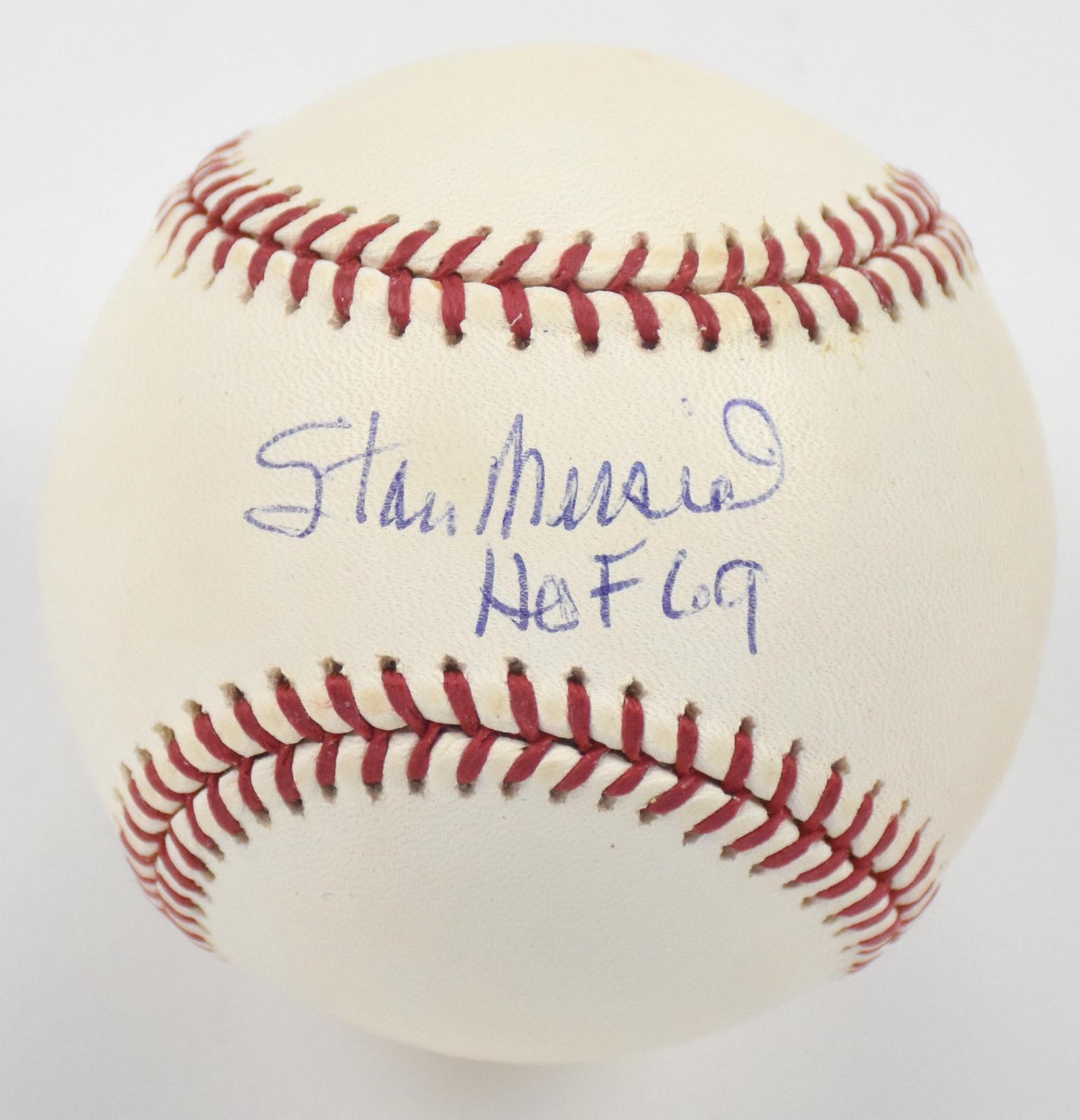 Baseball Autographs - Stan Musial Single Signed "HOF 69" Baseball (Reggie Jackson COA)