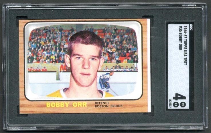 - 1966 Topps USA Hockey Partial Set with SGC 4 Bobby Orr Rookie (25/66)