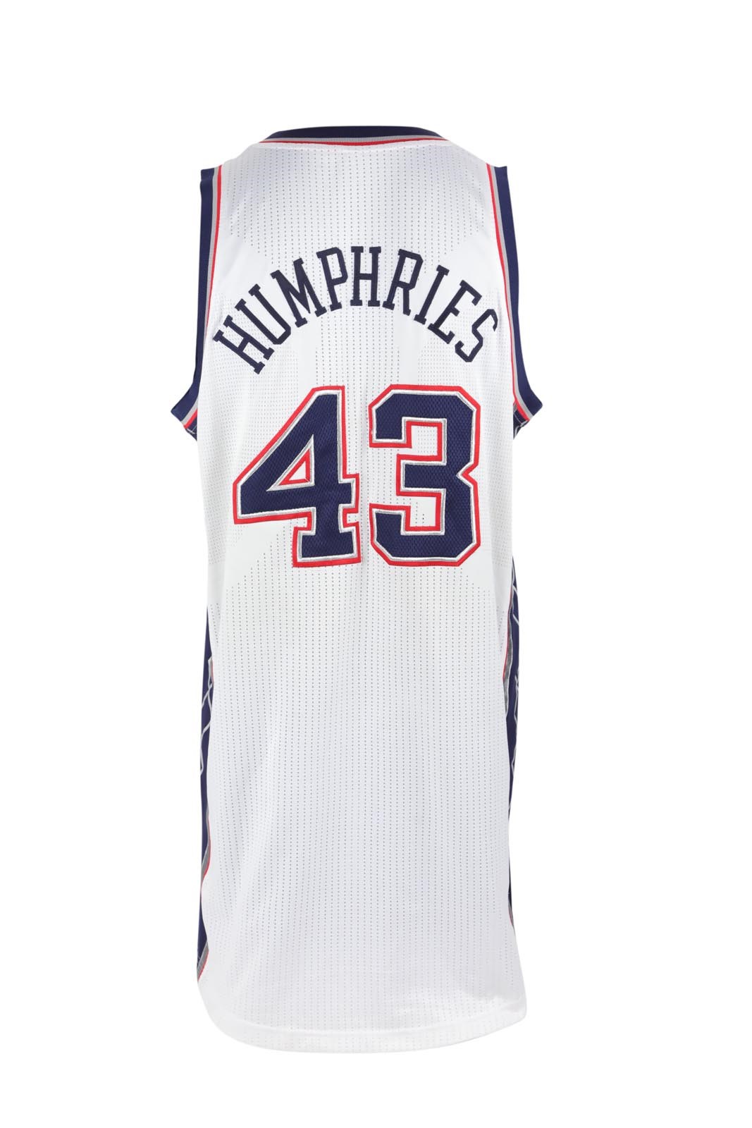 2011-12 Kris Humphries Nets Game Worn Jersey - 35th Anniversary Patch (Steiner)