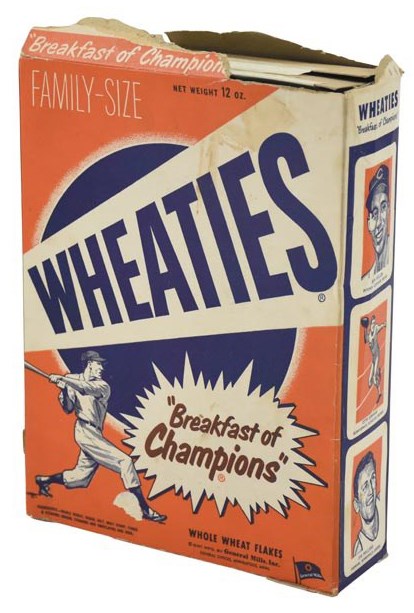 - Circa 1950 Ted Williams Wheaties Box