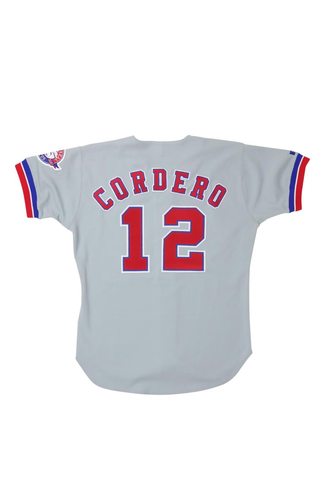 - 1993 Wil Cordero Montreal Expos Game Worn Jersey w/25th Anniversary Patch