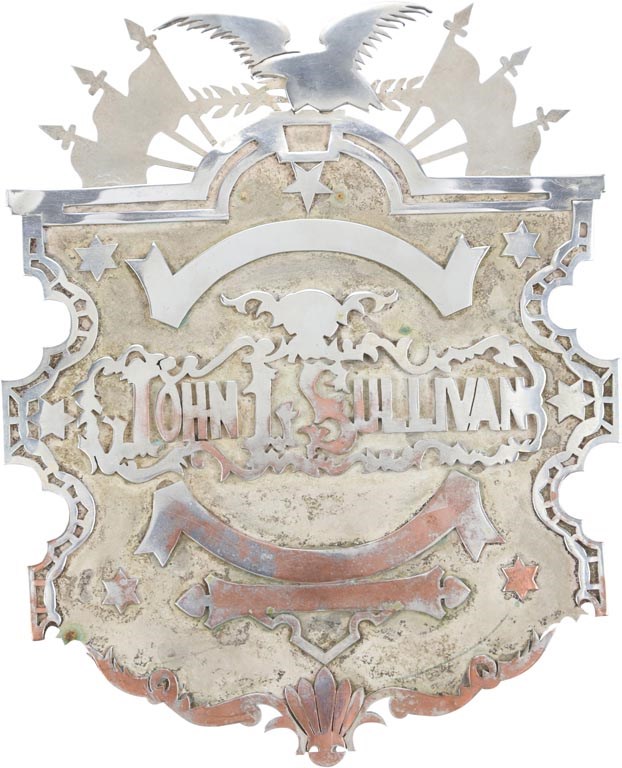 - 1887 John L. Sullivan Championship Belt Centerpiece
