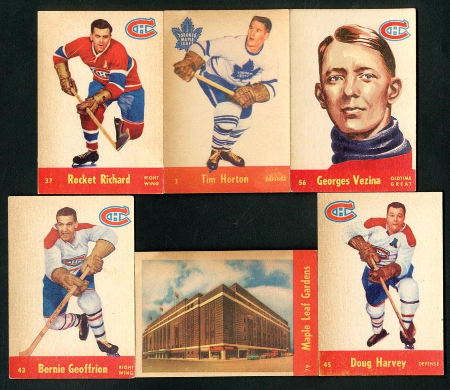 Hockey Cards - 1955-56 Parkhurst Hockey Near-Complete Set (78/79)