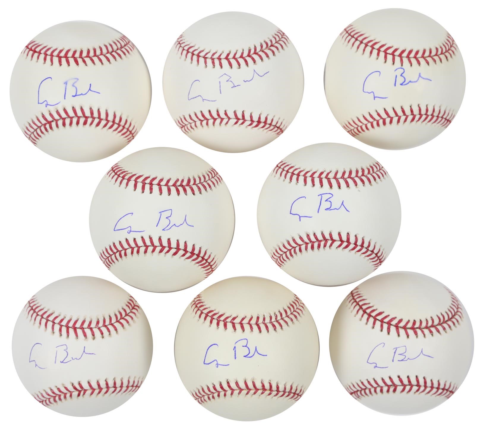 Baseball Autographs - President George H.W. Bush Signed Baseballs Collection of Eight (PSA/DNA 7-9)