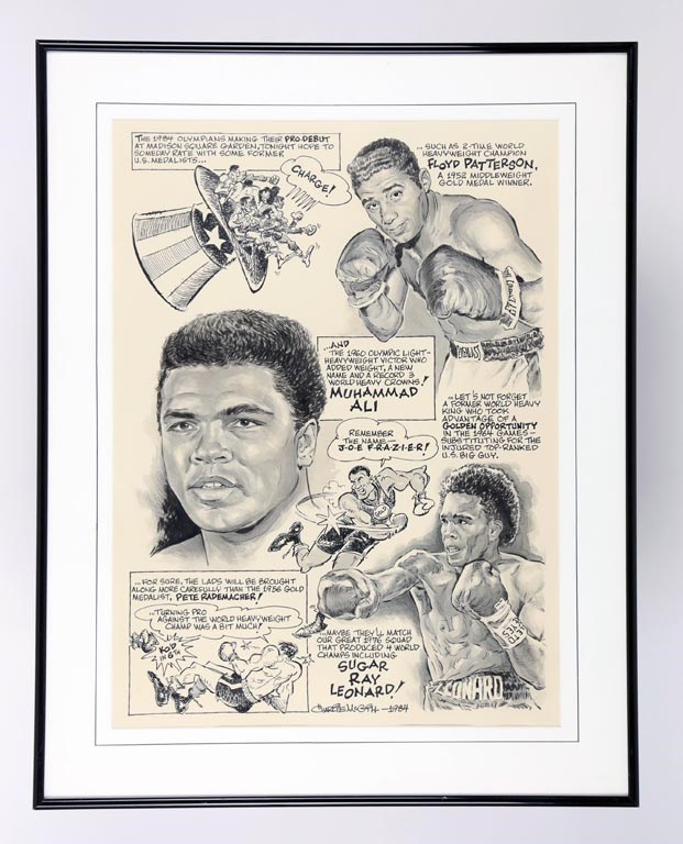 - Muhammad Ali "Olympic Themed" Cartoon Artwork by Charlie McGill