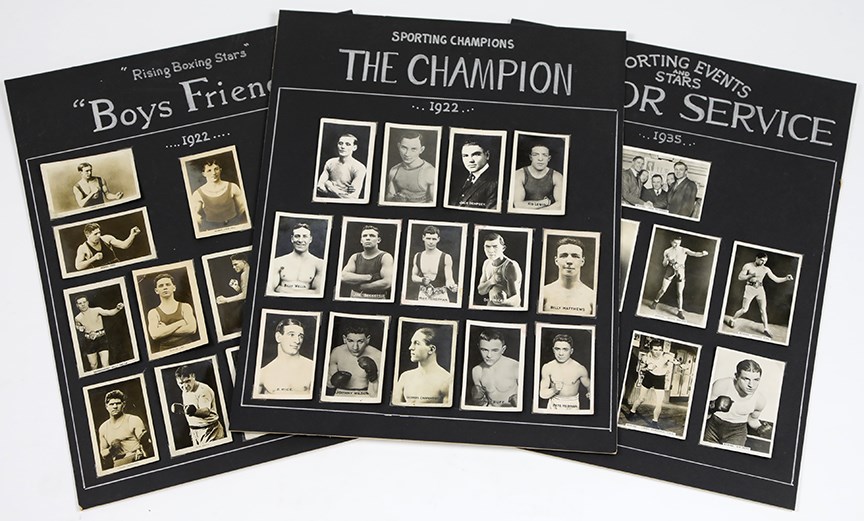 - 1922 & 1935 British Boxing Card Set Hobbyist Displays (3)
